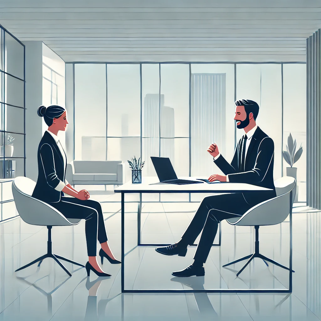 HR manager interviewing a candidate